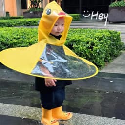 বাচ্চাদের Cute Duck সসার রেইনকোট