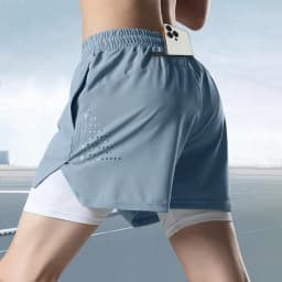 QuickGear Men’s Double Layer Shorts 